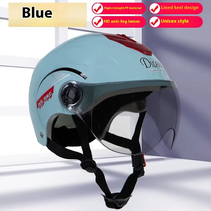 Electric Bike Helmets Sun Protection Options for Men Women All Season Universal Electric Bike Adult Helmets Safety Half Helmets