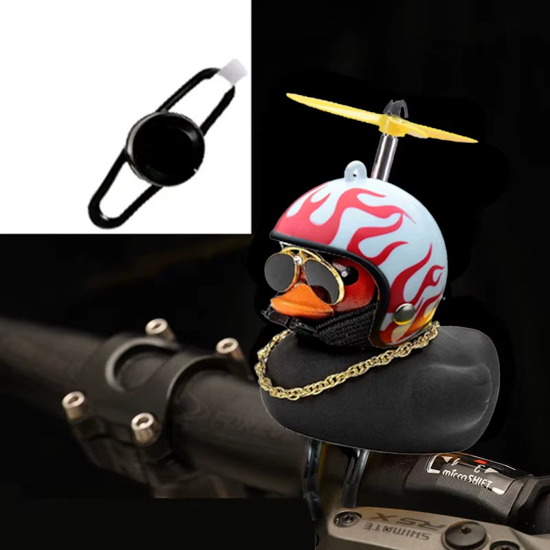 Bicycle Small Yellow Bike Duck Bicycle Bell Yellow Airscrew Helmet Duck Ducky Bike Wind Motorcycle Riding Cycling Accessories