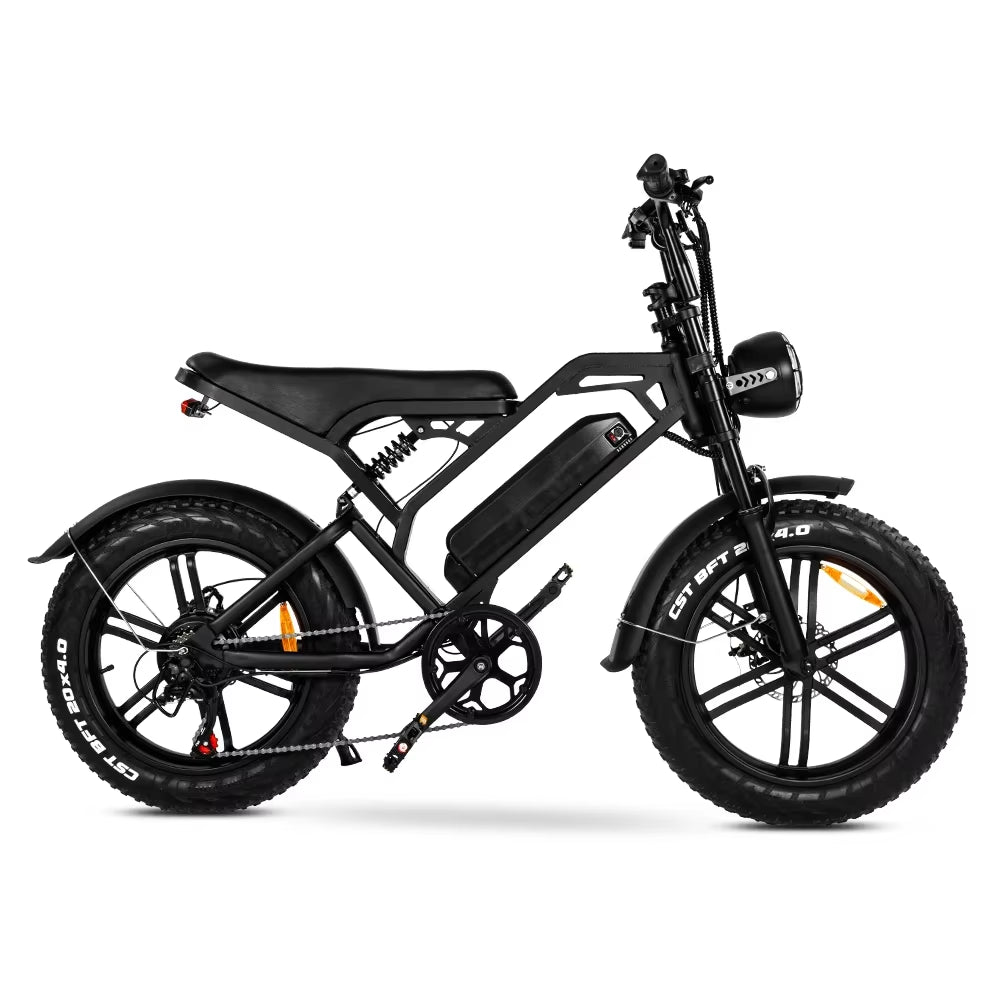 2024 Electric Bike Ready Stock Electrically Mountain Fatbike Eu Cheap 20Inch Fat Tire Ebike Electric Bike Factory