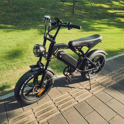 2024 Electric Bike Ready Stock Electrically Mountain Fatbike Eu Cheap 20Inch Fat Tire Ebike Electric Bike Factory