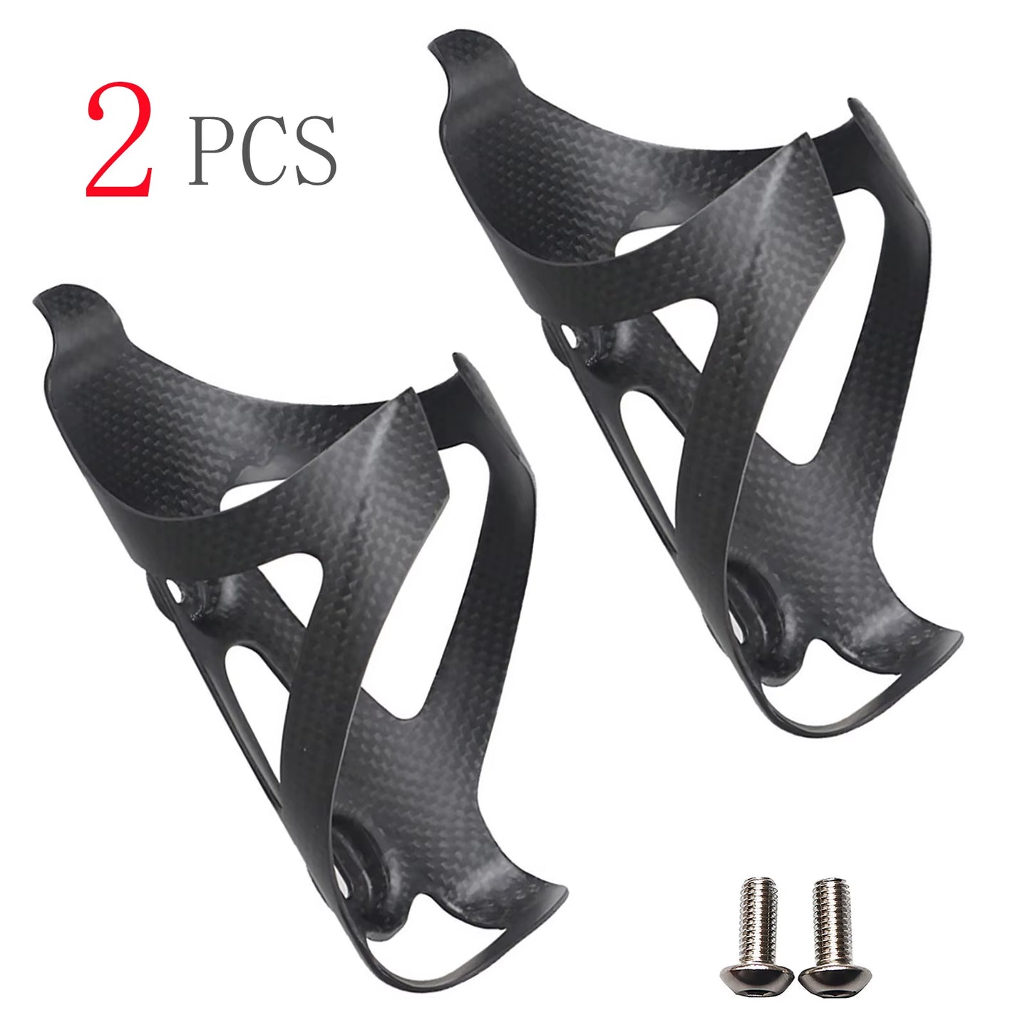 2Pcs Full Carbon Fiber Bicycle Water Bottle Cage MTB Road Bike Bottle Holder Ultra Light Cycle Equipment Matte/Glossy