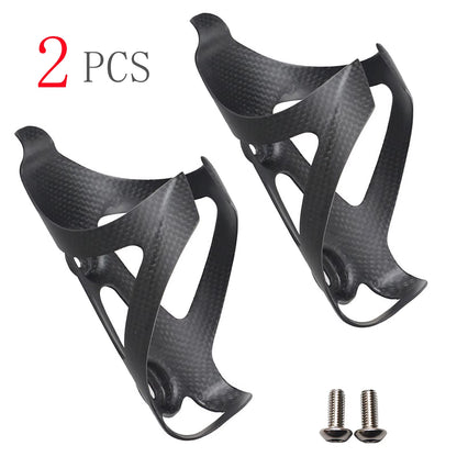 2Pcs Full Carbon Fiber Bicycle Water Bottle Cage MTB Road Bike Bottle Holder Ultra Light Cycle Equipment Matte/Glossy