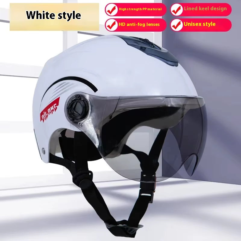 Electric Bike Helmets Sun Protection Options for Men Women All Season Universal Electric Bike Adult Helmets Safety Half Helmets