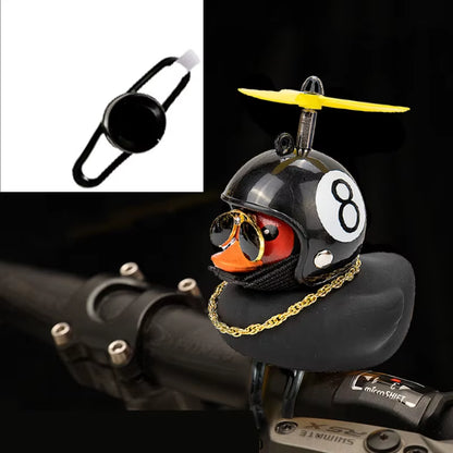 Bicycle Small Yellow Bike Duck Bicycle Bell Yellow Airscrew Helmet Duck Ducky Bike Wind Motorcycle Riding Cycling Accessories