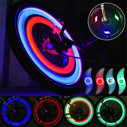 3 Lighting Mode LED Neon Bicycle Wheel Spoke Light Waterproof Color Bike Safety Warning Light Cycling Light Bicycle Accessories