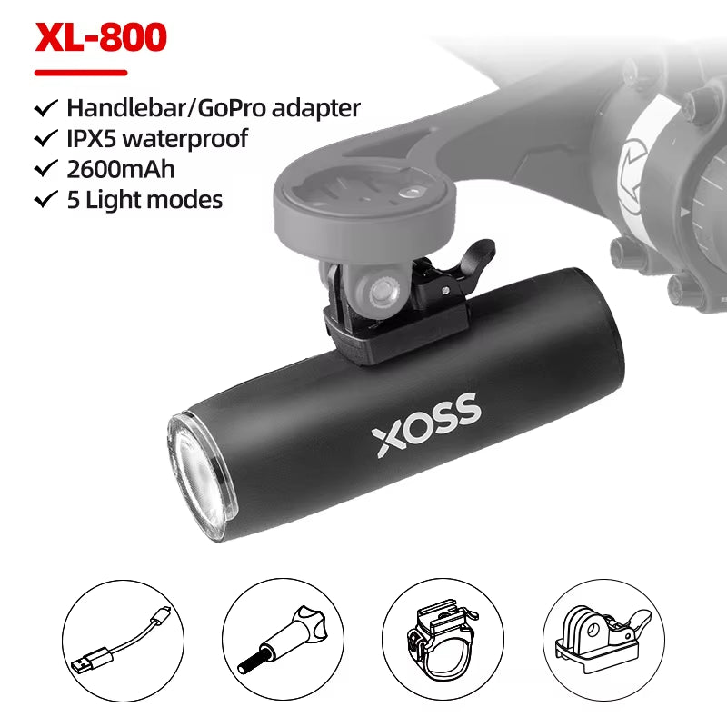 200-1200 Lm Bike Light XL1200 Headlight Waterproof Rechargeable Front Lamp Bicycle Light Aluminum Ultralight Flashlight