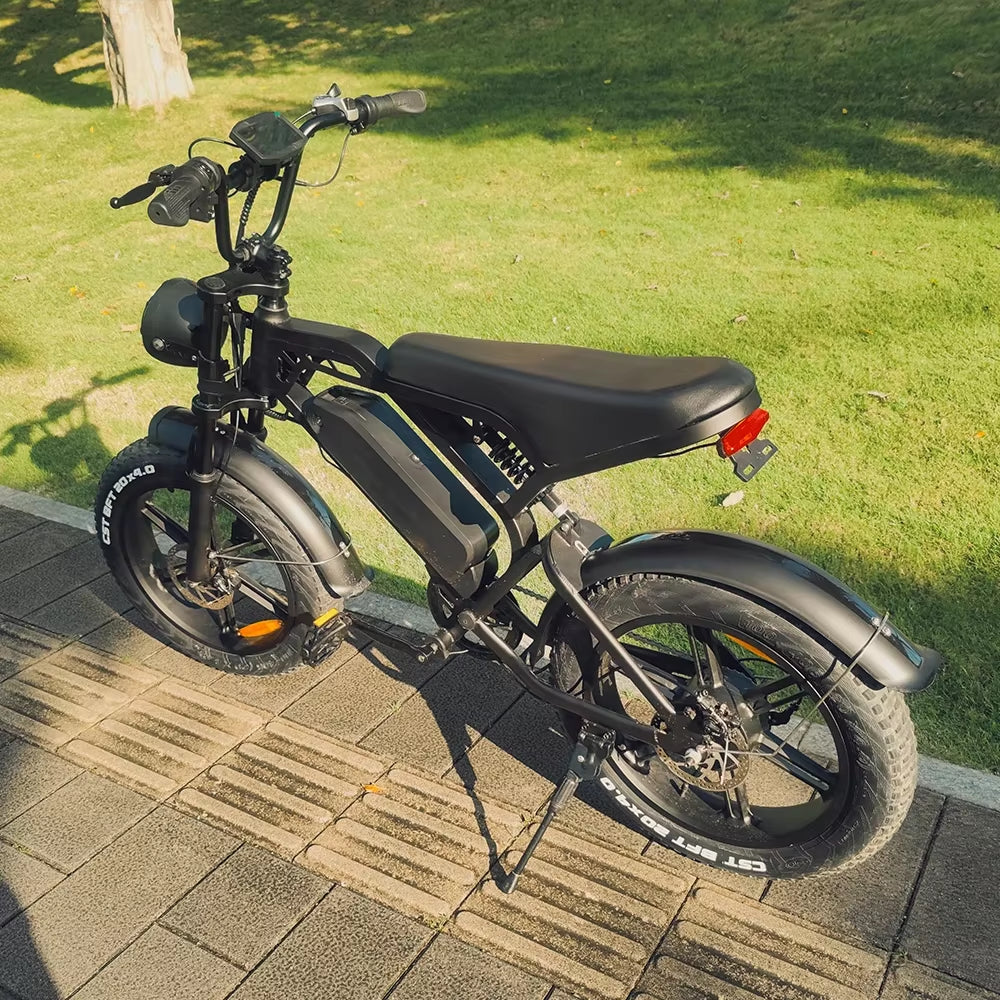 2024 Electric Bike Ready Stock Electrically Mountain Fatbike Eu Cheap 20Inch Fat Tire Ebike Electric Bike Factory