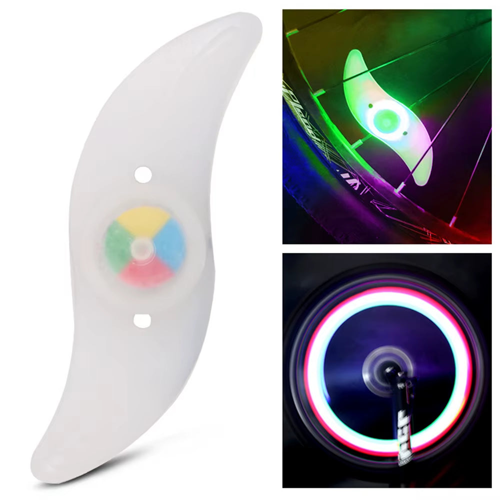 3 Lighting Mode LED Neon Bicycle Wheel Spoke Light Waterproof Color Bike Safety Warning Light Cycling Light Bicycle Accessories