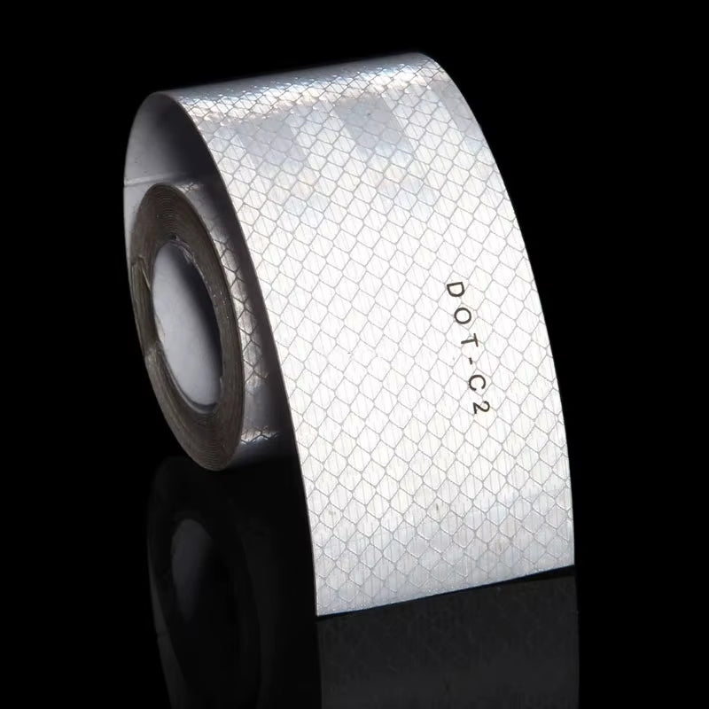 White DOT-C2 Reflective Tape Sticky Safety Conspicuous Sticker Vehicle Waterproof Reflective Sheeting Truck Strip for Trucks