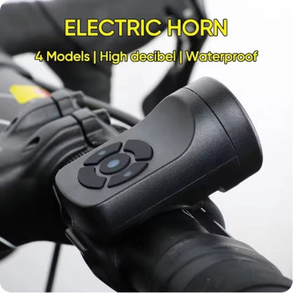 Bicycle Horn Electric Bike Bell 120DB Waterproof Bike Horn USB Rechargeable MTB Road Cycling Bicycle Alarm Horn Bike Accessories