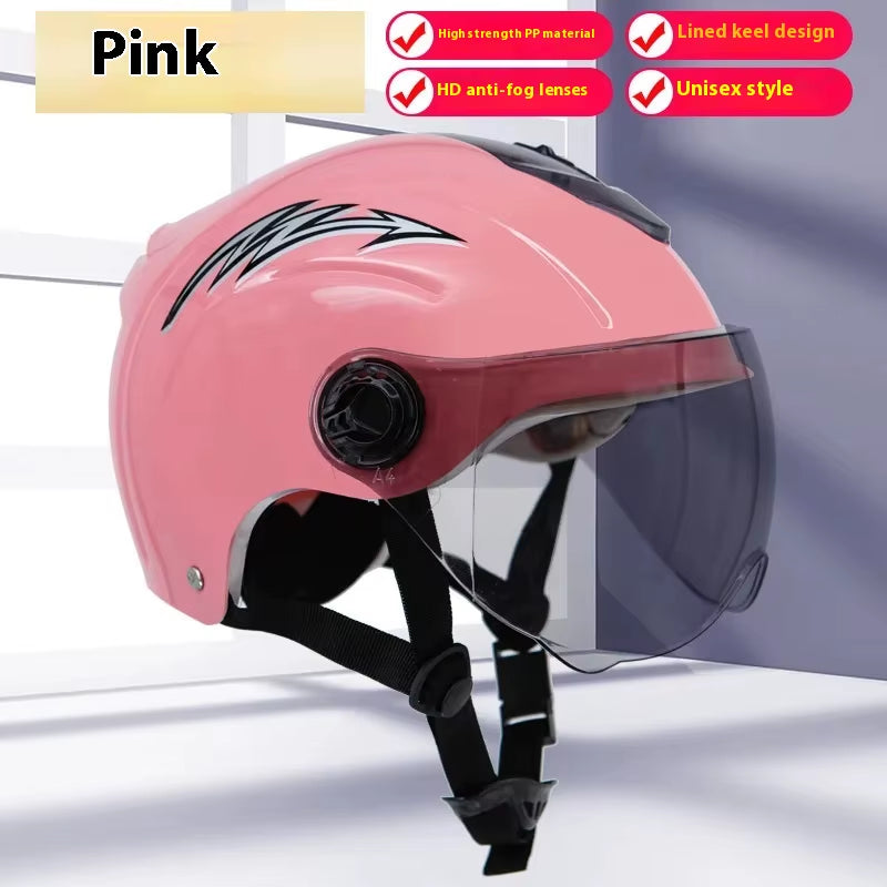 Electric Bike Helmets Sun Protection Options for Men Women All Season Universal Electric Bike Adult Helmets Safety Half Helmets