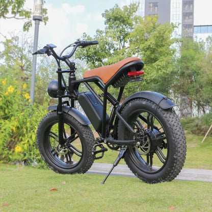 2024 Electric Bike Ready Stock Electrically Mountain Fatbike Eu Cheap 20Inch Fat Tire Ebike Electric Bike Factory