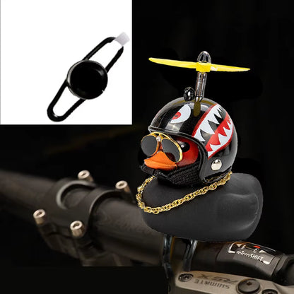 Bicycle Small Yellow Bike Duck Bicycle Bell Yellow Airscrew Helmet Duck Ducky Bike Wind Motorcycle Riding Cycling Accessories