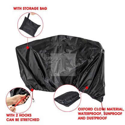 Campervans Caravan Motorhome Rear Waterproof Black 210D Extra Strong Bike Bicycle Cover up to 2-3 Bikes