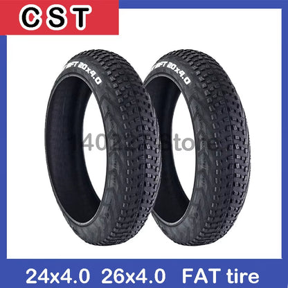 CST 26X4.0 20X4.0 20/24 Inch Electric Snowmobile Beach Bicycle Tire Anti-Slip Fat Tire Bicycle Part