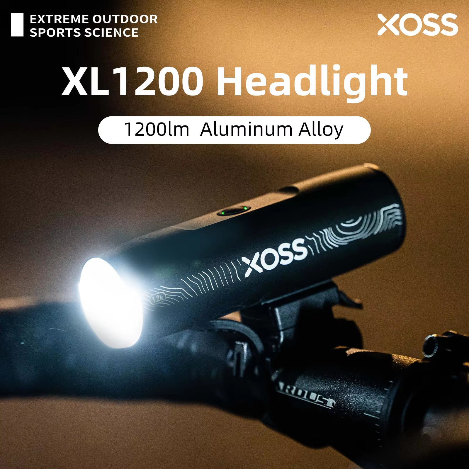 200-1200 Lm Bike Light XL1200 Headlight Waterproof Rechargeable Front Lamp Bicycle Light Aluminum Ultralight Flashlight