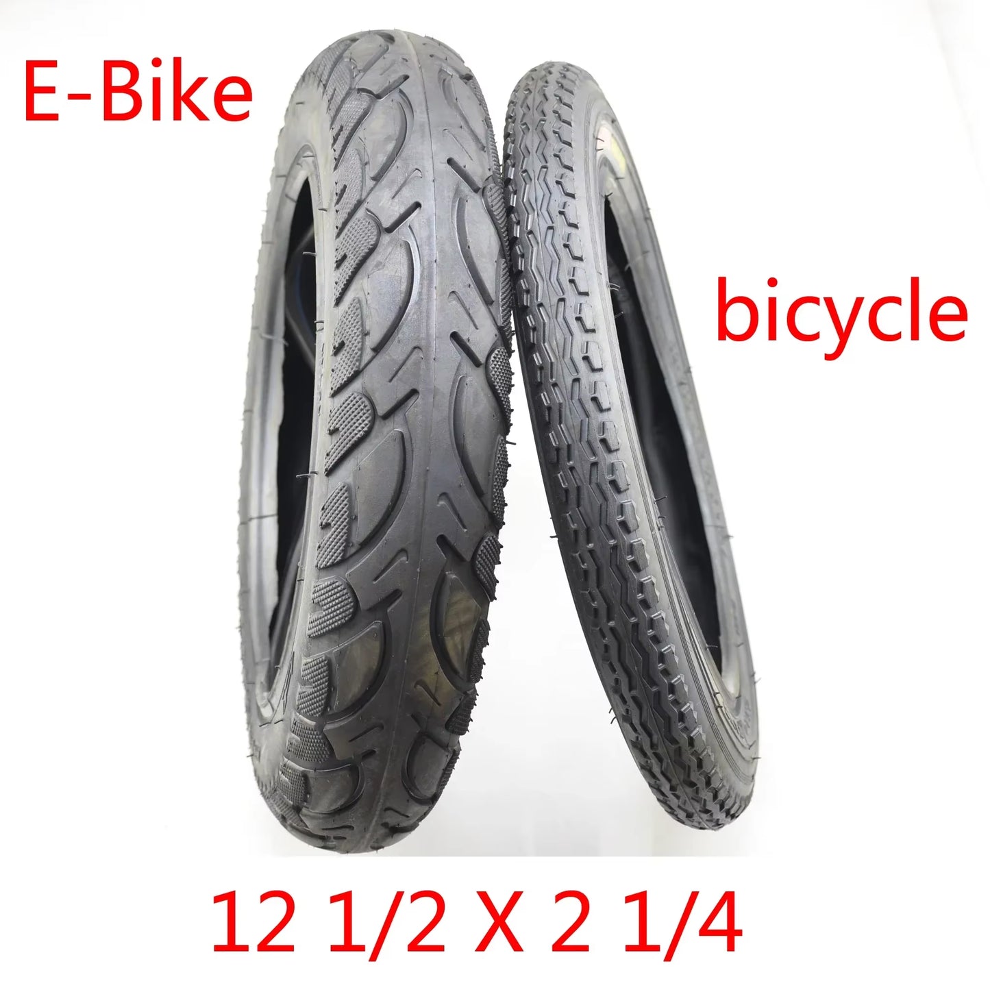 62-203 1/2 X 2 1/4 Tyre Tire with Inner Tube 12*2.50 12 for E-Bike E Bike E Scooter Electric Bicycle