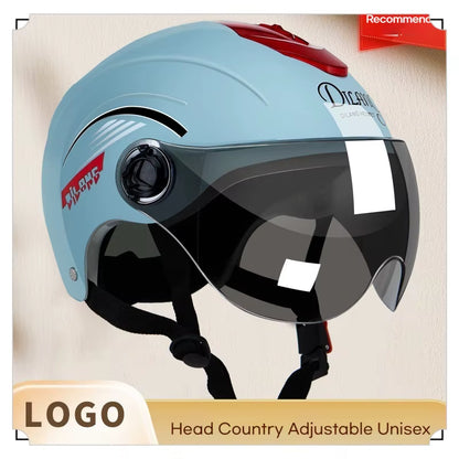 Electric Bike Helmets Sun Protection Options for Men Women All Season Universal Electric Bike Adult Helmets Safety Half Helmets