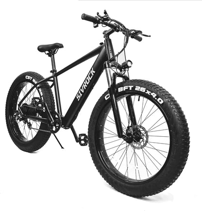 Professional 26 X 4.0 Inch Fat Tire Electric Bike - 1000W Motor 48V 15Ah - Black Friday Sale, Free Shipping & US Warehouse