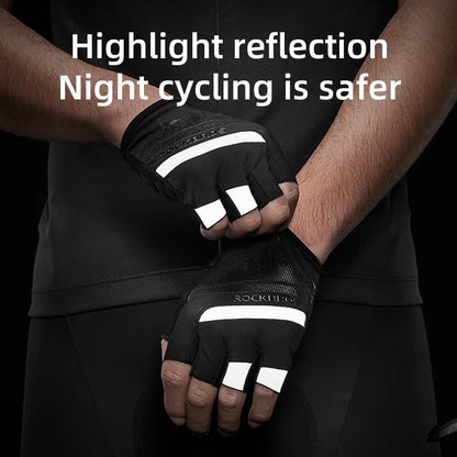 Cycling Gloves Half Finger Shockproof Wear Resistant Breathable MTB Road Bicycle Gloves Men Women Sports Bike Equipment