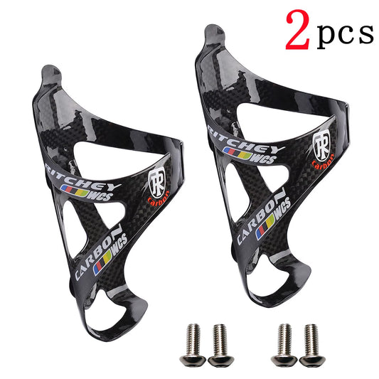 2Pcs Full Carbon Fiber Bicycle Water Bottle Cage MTB Road Bike Bottle Holder Ultra Light Cycle Equipment Matte/Glossy