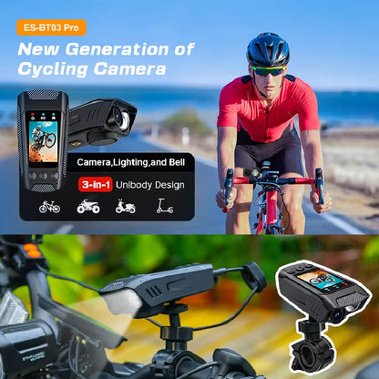 4K 60FPS Action Camera Outdoor Motorcycle Bike Helmet Camera Sports DV Video Recorder Car DVR Dash Cam for Bicycle