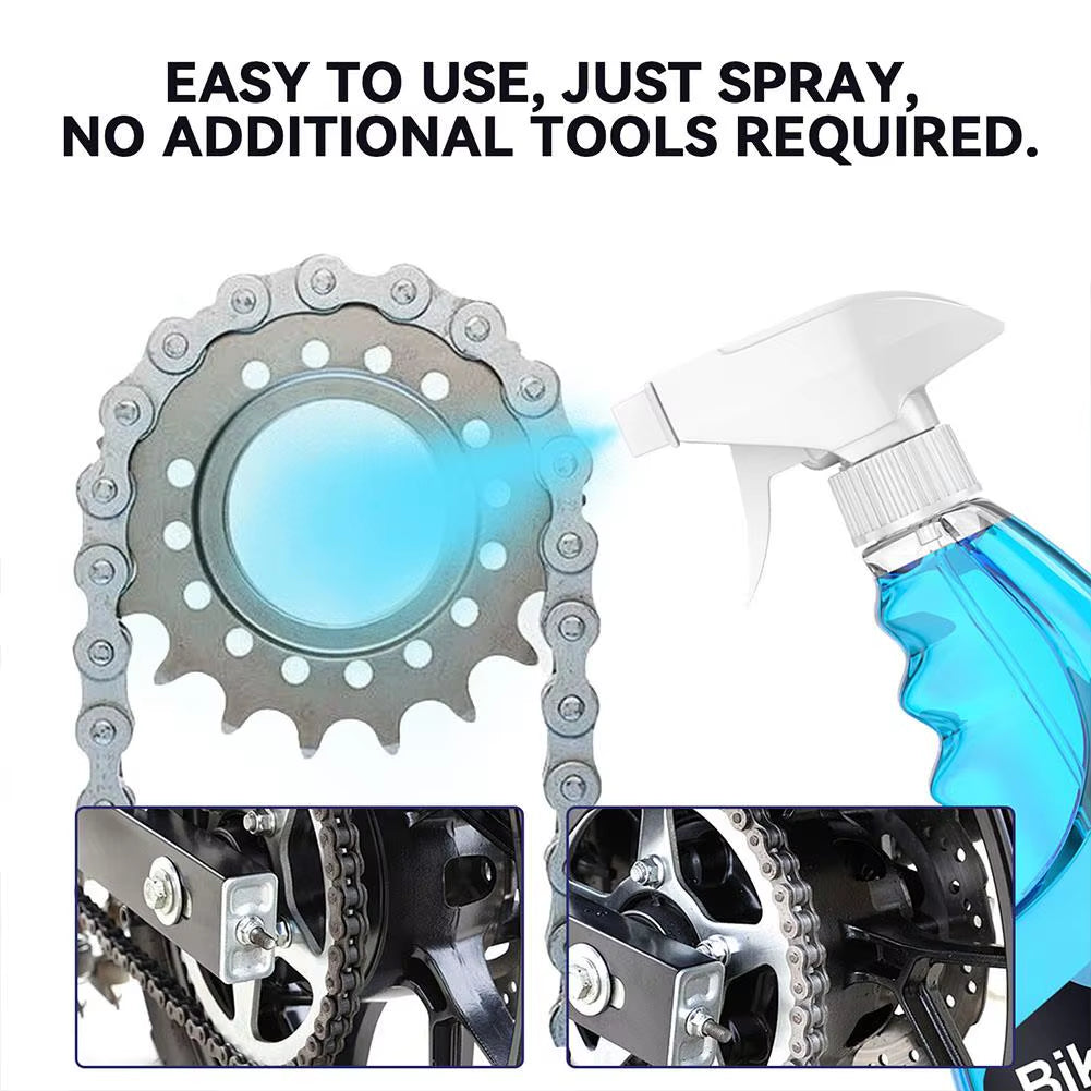 Cleaning Spray for Anti-Rust Bicycle Chain Lubrication and Anti-Friction Multifunctional 120Ml Portable Cleaning Agent Tool Y0Q1